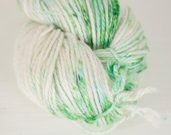 Algae Speckle - Alnilam Worsted - Hand Dyed Vegan Yarn