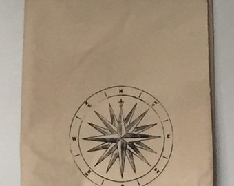 Medium drawstring bag - Black Compass