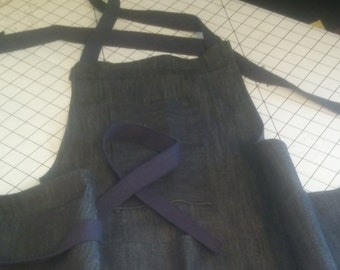DENIM work apron