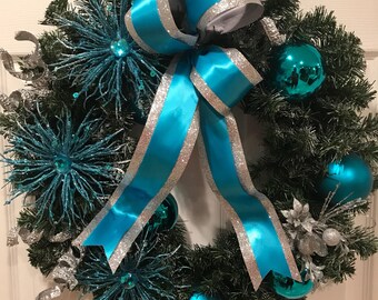 blue christmas wreath holiday wreath winter wreath christmas wreath christmas decor silver wreath rustic christmas wreath xmas wreath - Blue Christmas Wreath blue christmas wreath holiday wreath winter wreath christmas wreath christmas decor silver wreath rustic christmas wreath xmas wreath - Blue Christmas Wreath