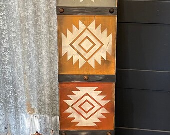 Ready to ship / wood sign / tribal Aztec sign / boho sign / western wood sign / rustic sign