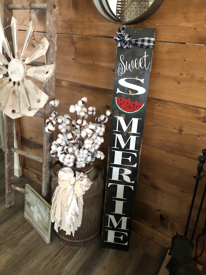 Sweet Summertime Sign / Watermelon Sign / Summer Decor / | Etsy