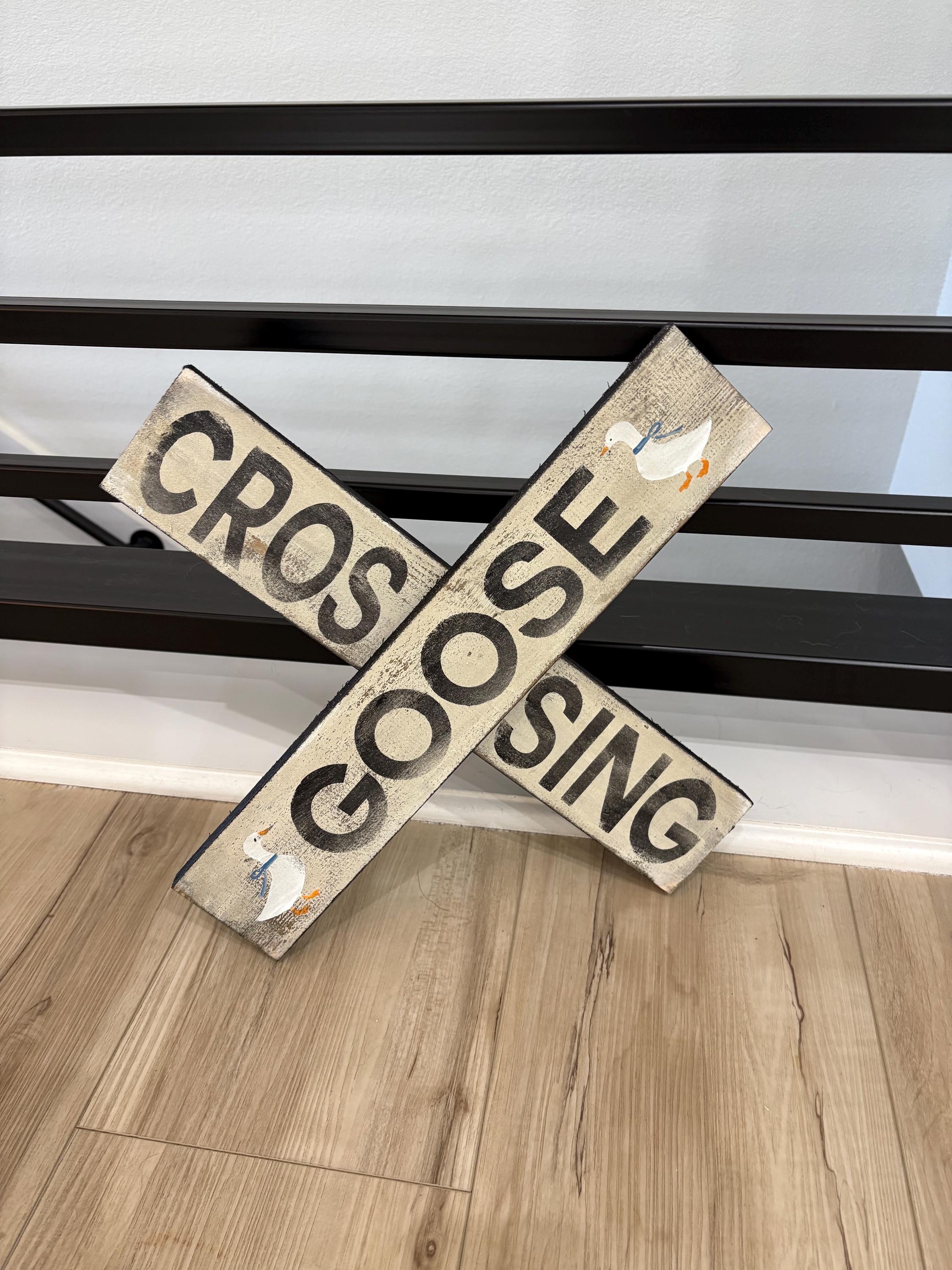 Goose Crossing Sign / Rustic Geese Decor / Goose Sign / Western Sign ...