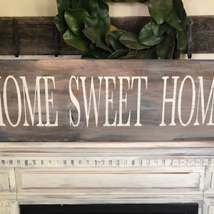 Large home sweet home sign / 36” x 11.25” / home sign / farmhouse sign