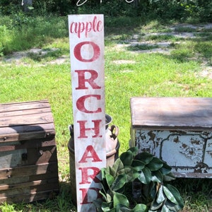 Apple orchard sign / Apple sign / fall sign / farmhouse sign / rustic Apple sign / thanksgiving decor