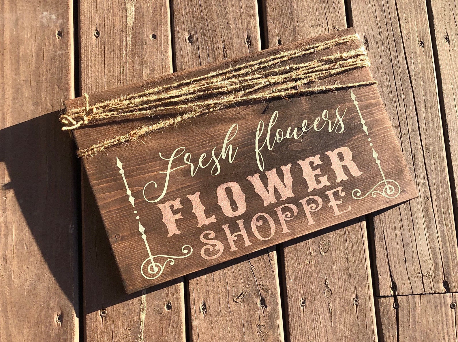 Flower Shoppe Sign / Flower Market Sign / Flower Shop Sign / Etsy