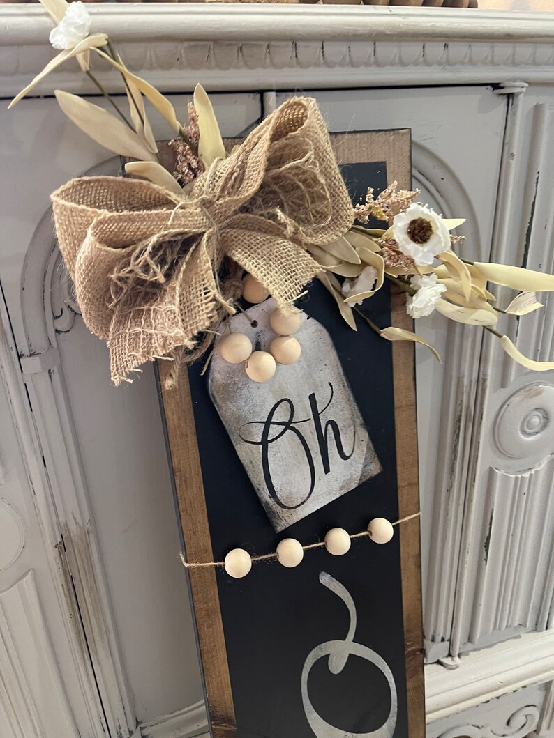 Vertical Hello There Sign: Rustic Farmhouse Decor, Neutral Rustic Home ...