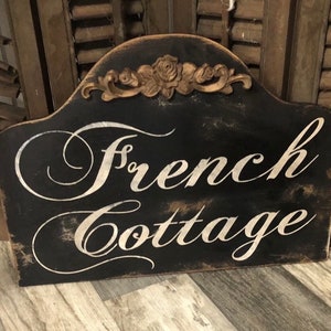 French country sign / French cottage sign / farmhouse sign / rustic decor / French decor