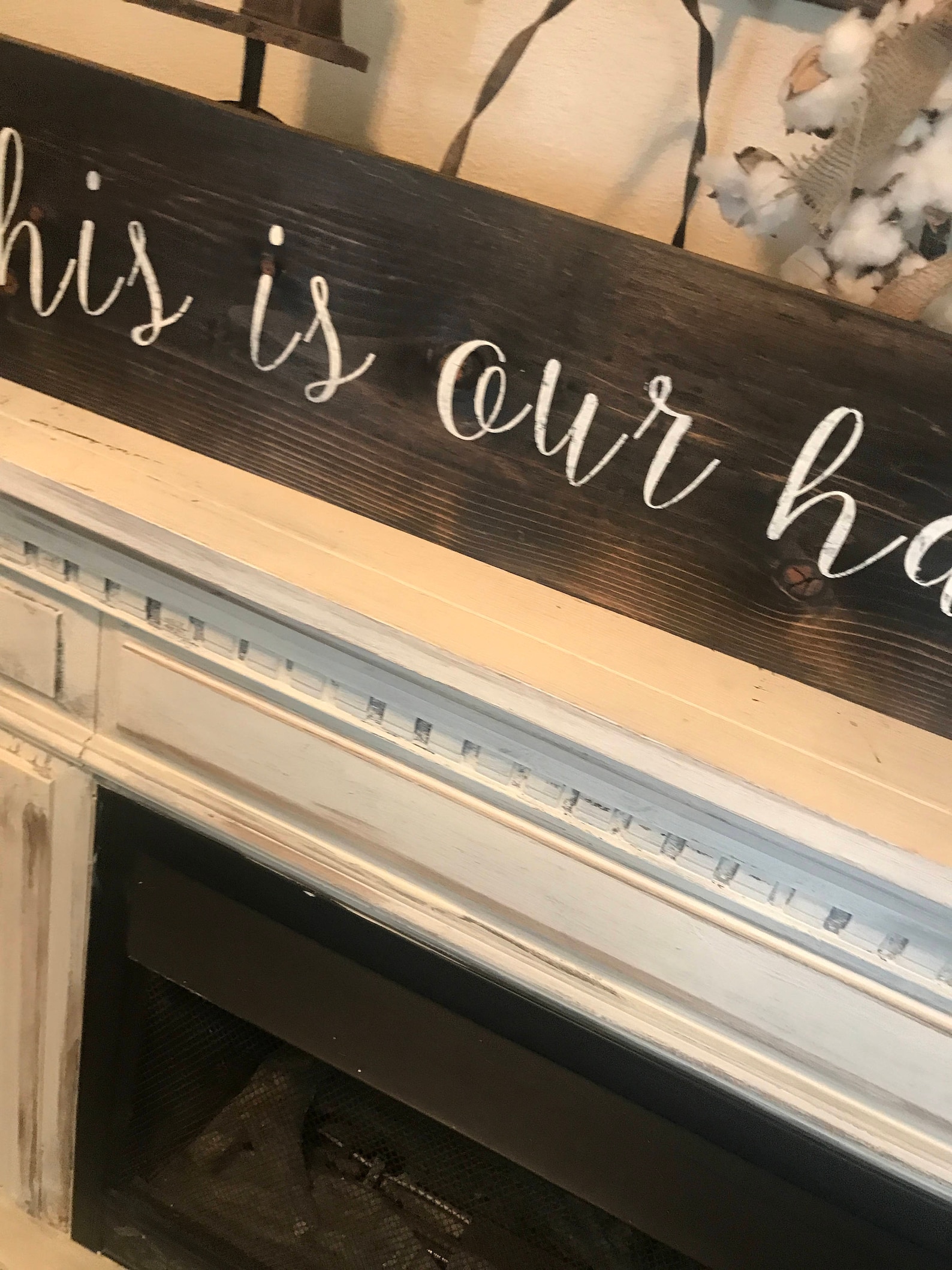 This is Our Happy Place Sign / Large 4 Ft / Home Sign / Happy Sign