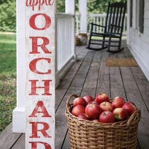 Apple Orchard Sign / Apple Sign / Fall Sign / Farmhouse Sign / Rustic ...