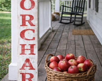 Apple orchard sign / Apple sign / fall sign / farmhouse sign / rustic Apple sign / thanksgiving decor