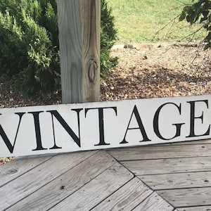 Distressed vintage sign / Large vintage sign / hand painted wood sign / antique sign / farmhouse wall decor / farmhouse sign / antique sign