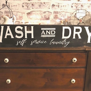 Laundry sign / rustic laundry sign / wash and dry sign / laundry room sign / bathroom sign / farmhouse decor