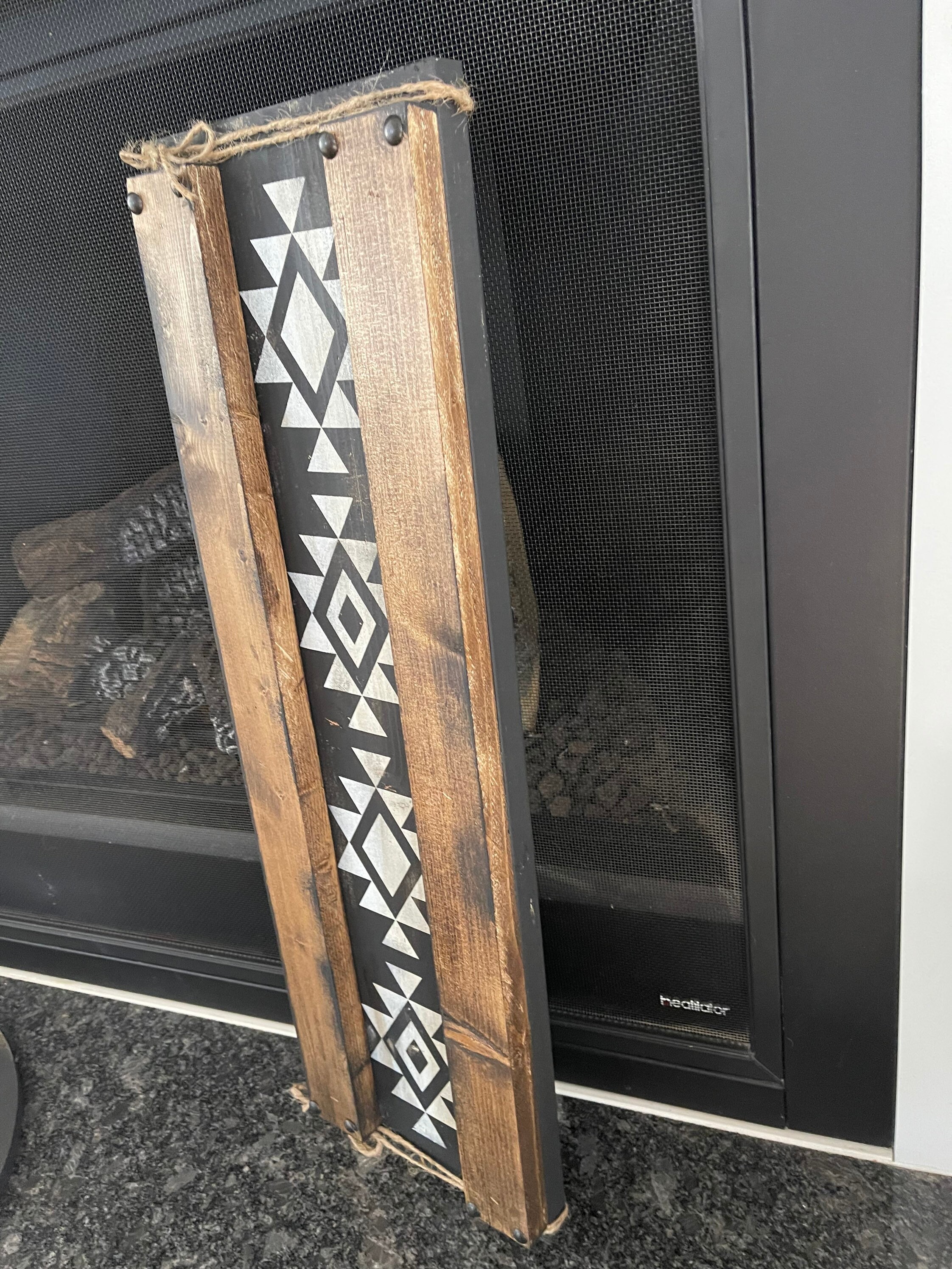 Rustic Wood Sign: Western Aztec Tribal Decor, Hand-painted Farmhouse ...