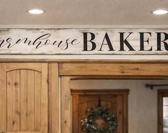 Farmhouse bakery sign / bakery sign / farmhouse sign / distressed farmhouse sign / rustic sign / farmhouse decor
