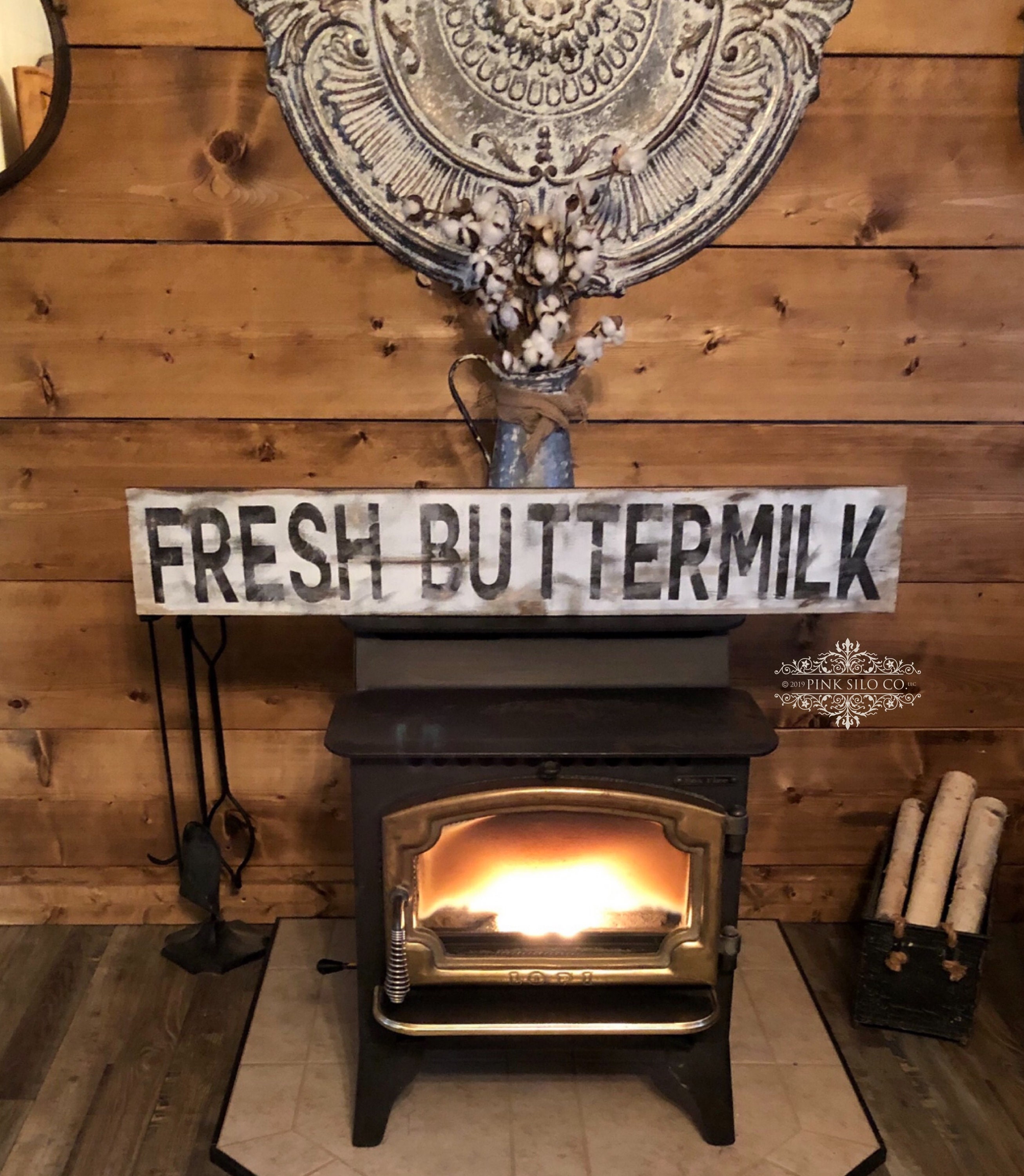 Fresh Buttermilk Sign / Farmhouse Sign / Primitive Sign / Rustic Sign ...