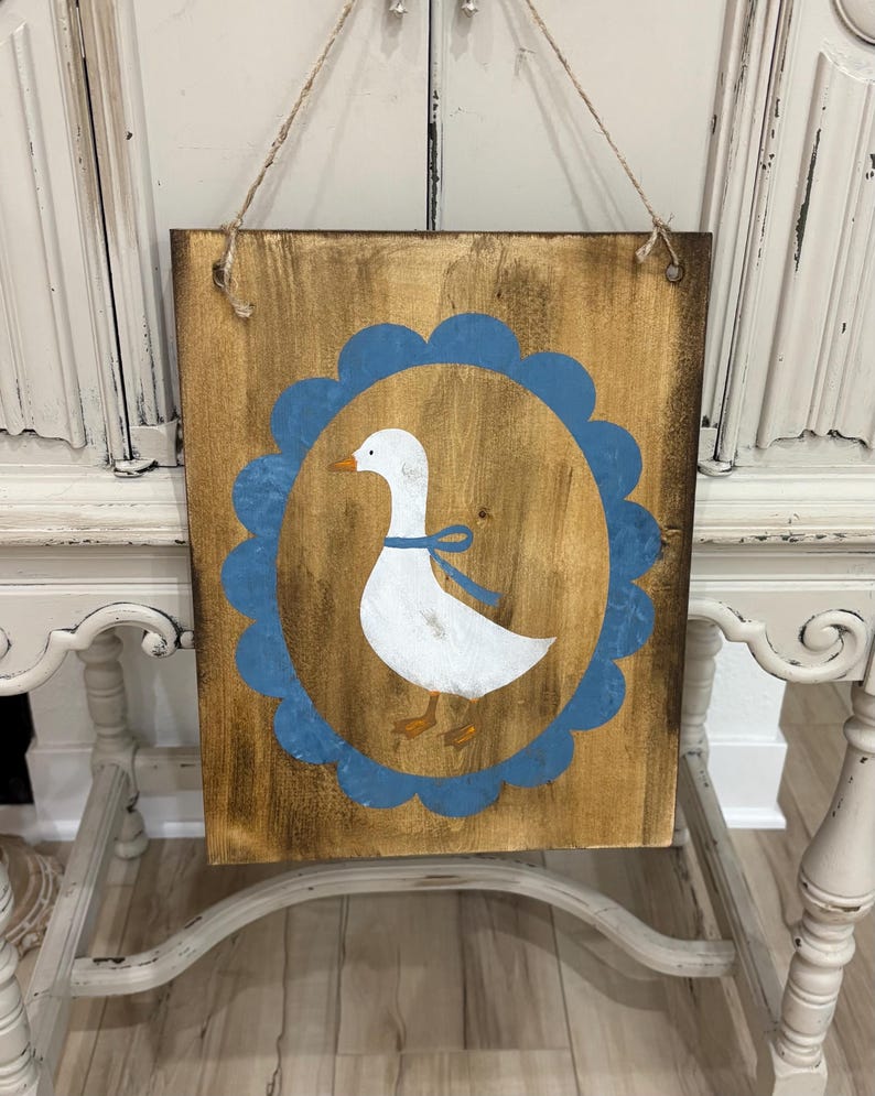Goose Sign / Vintage Inspired Goose Decor / Rustic Geese Decor - Etsy