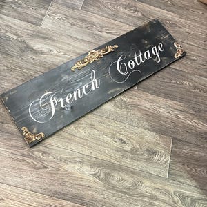 Farmhouse sign / French farm and cottage sign / rustic farmhouse sign / French country sign / rustic sign