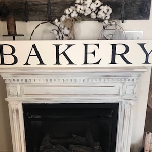 Bakery sign | hand painted wood sign | kitchen sign | farmhouse sign| large bakery sign