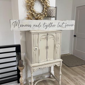 Hand Painted Family Wood Sign: Rustic Farmhouse Wall Decor