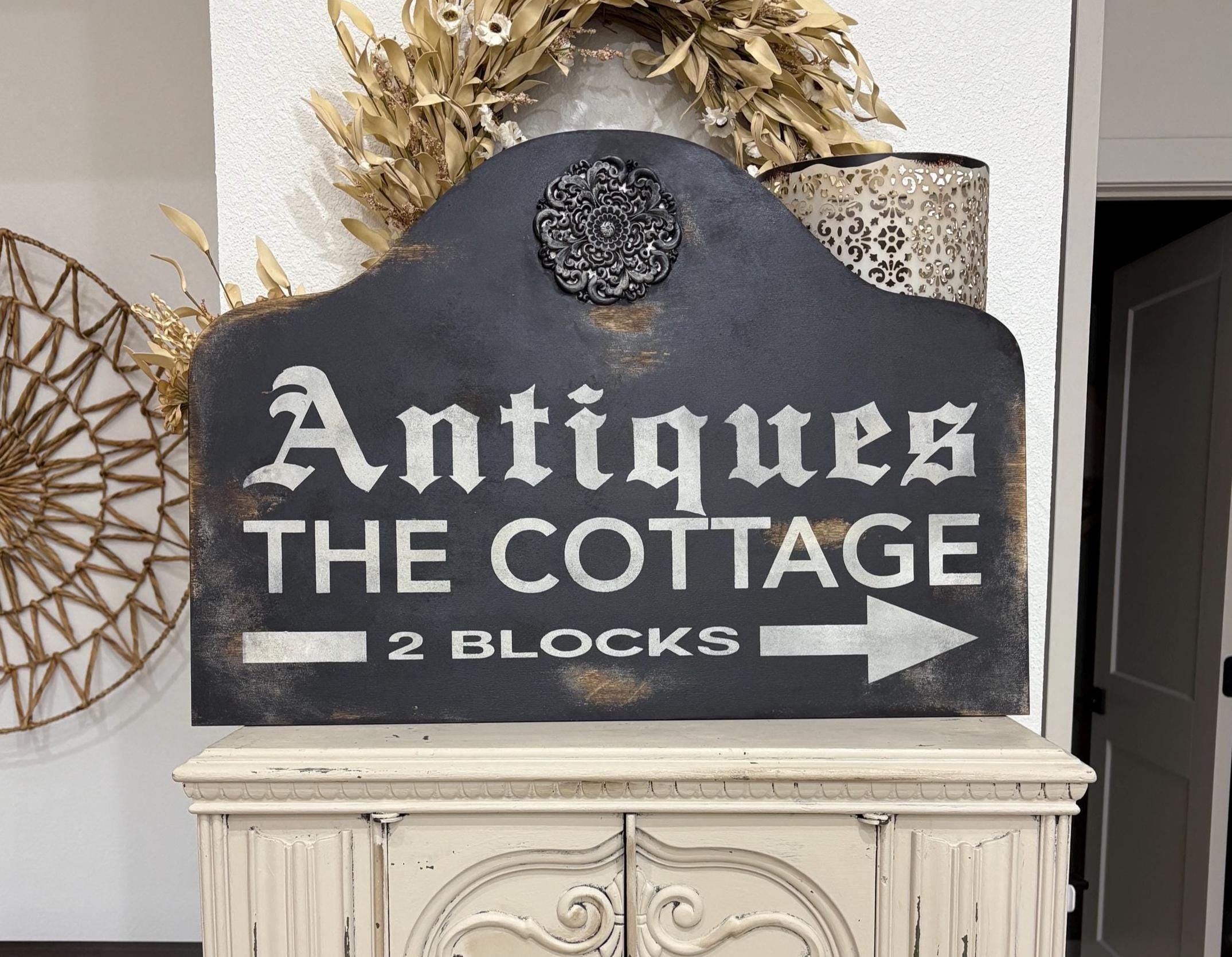 Hand-painted French Country Sign: Farmhouse Cottage Decor (26” X 18 ...