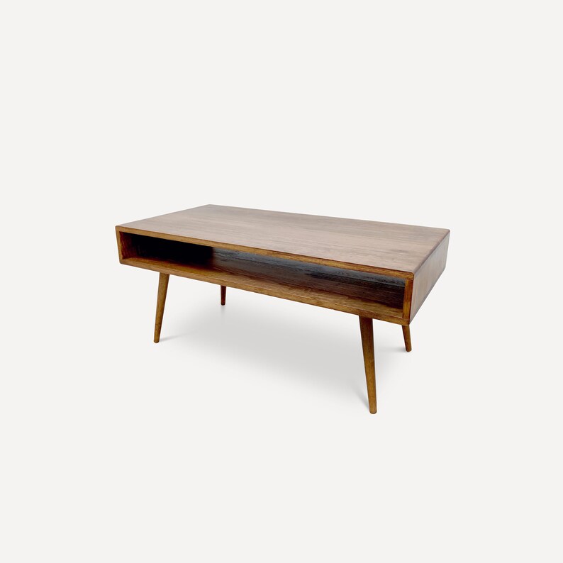 Mid Century Modern Coffee Table, Minimalist Coffee Table, Real Wood Coffee Table image 5