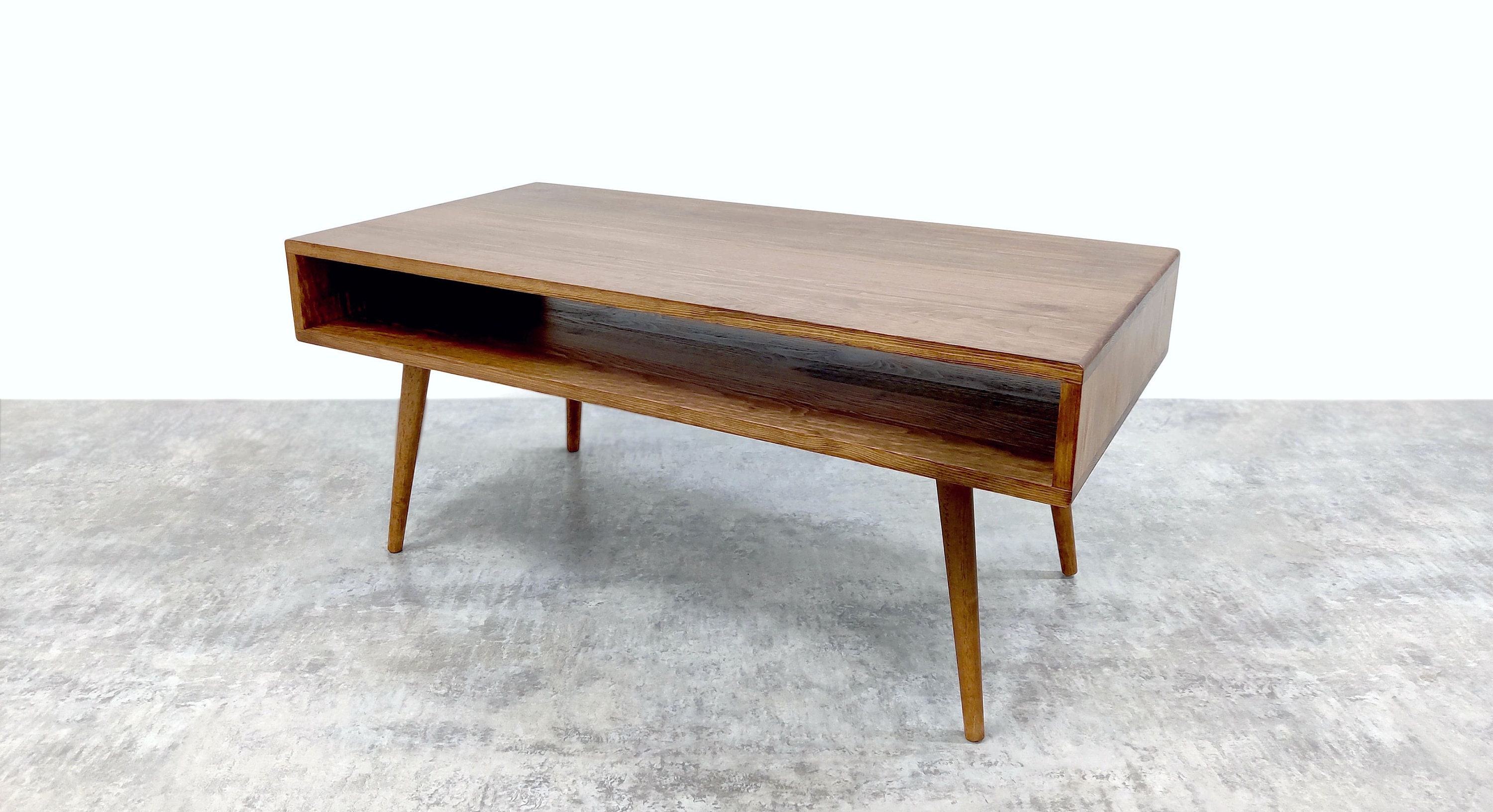 Mid Century Modern Coffee Table Minimalist Coffee Table Real Etsy