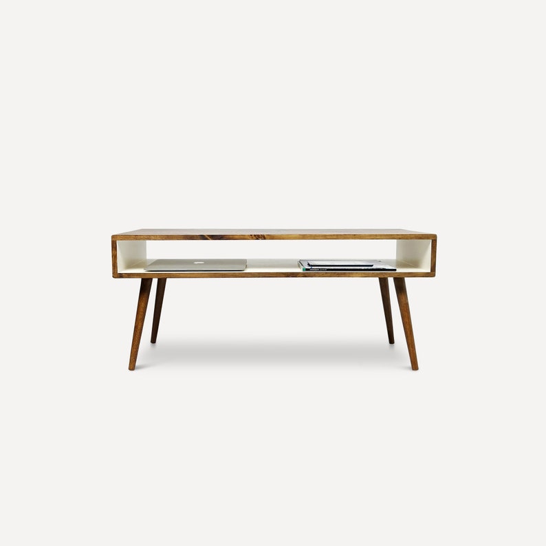 Scandinavian, Mid Century Modern Coffee Table, Minimalist Coffee Table image 3