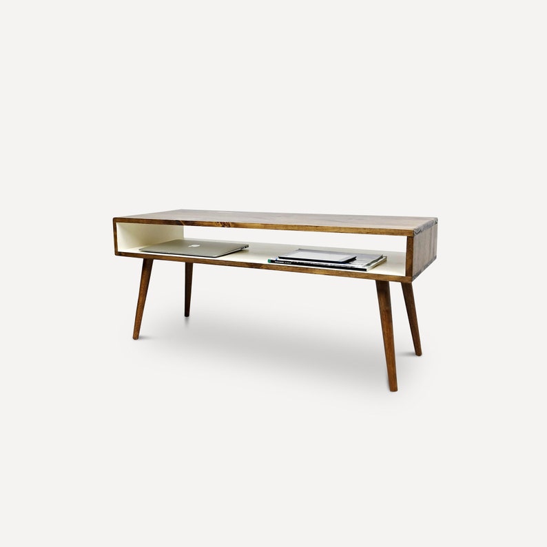 Scandinavian, Mid Century Modern Coffee Table, Minimalist Coffee Table image 6