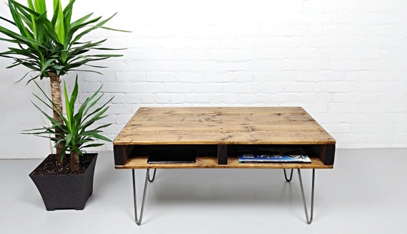Pallet Coffee Table Finished In Walnut With 12 Etsy