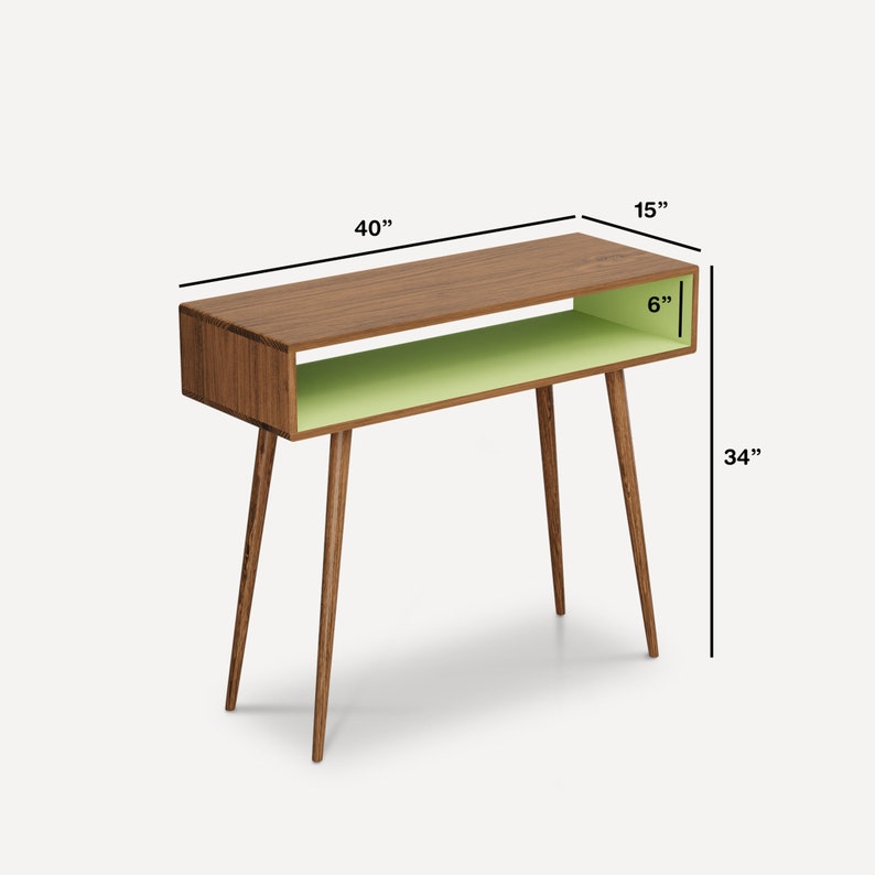 Scandinavian Entryway Console, Minimalist Entryway Table image 6