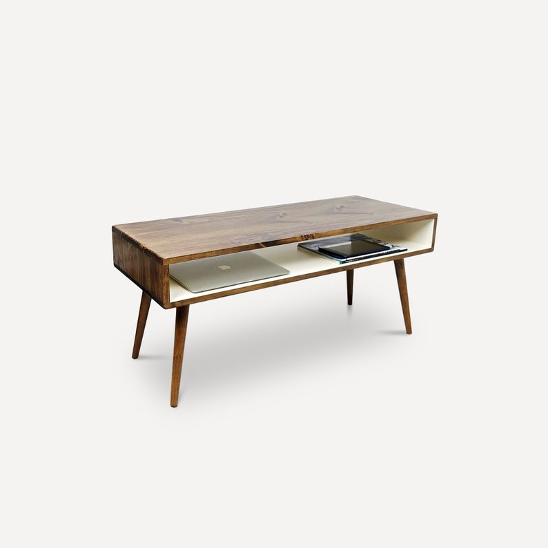 Scandinavian, Mid Century Modern Coffee Table, Minimalist Coffee Table image 4