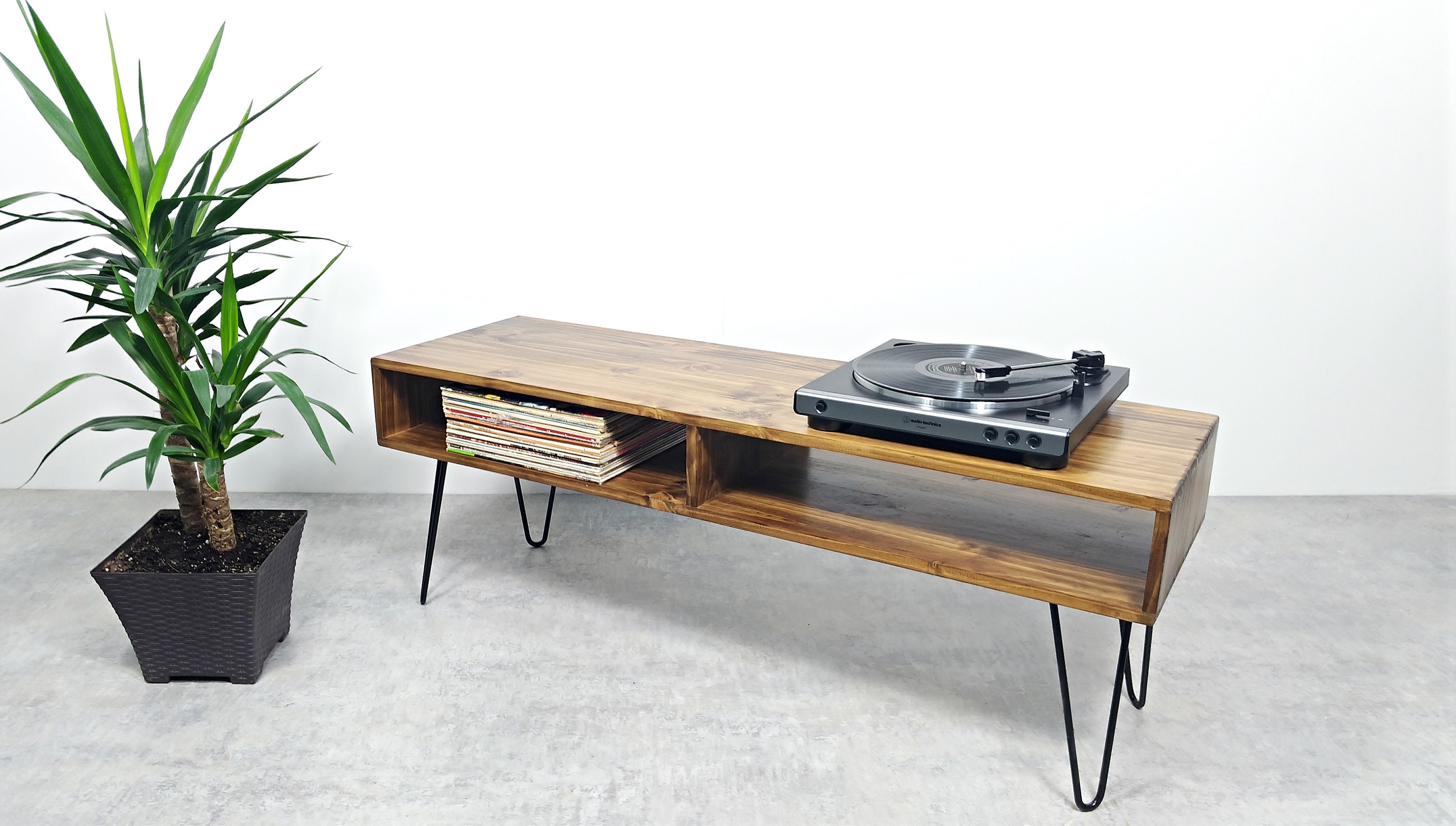 Scandinavian Media Console TV Stand Record Player Console - Etsy