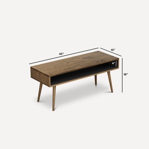 Scandinavian, Mid Century Modern Coffee Table, Minimalist Coffee Table image 8