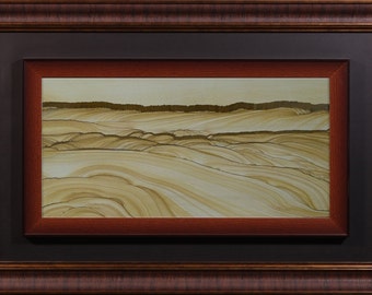 Framed Gorgeous Picture Sandstone Natural Rock Sierra Painting Landscape