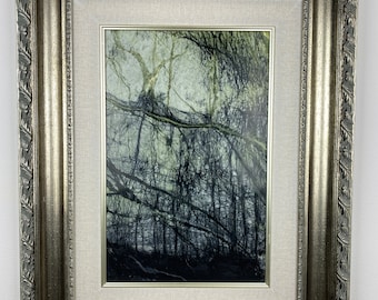 Extraordinary Artistic Dream Stone "Bamboo" natural Xiuyan Jade "painting"