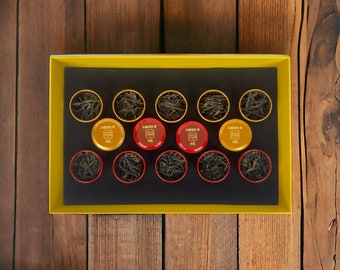 Yunnan Dian Hong Black Tea, Aged Pu-erh, Elegant Gift Box