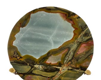Double Sided Picture Jasper Stone | Unique Vivid Colors, Natural Patterns