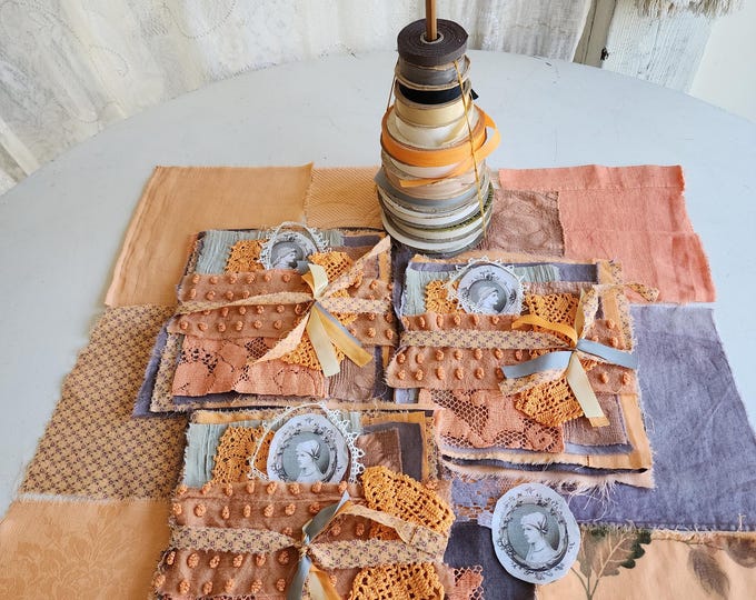 The Textured Collection VICTORIAN PAINTING Vintage, Antique Dyed, Textured Fabric Collection ...