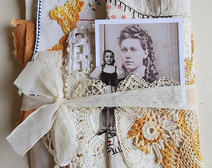 SUNSHINE One-of-a-kind Vintage Linen Craft Bundle - Etsy