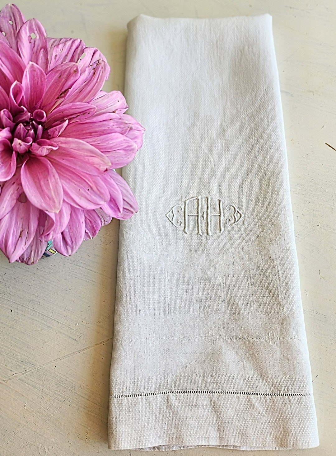 Antique French Linen Bath Towel, Each Sold Separately Etsy