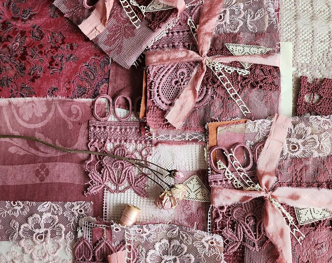 The Textured Collection ROYAL BURGUNDY Hand Dyed Vintage, Antique, Textured Fabric Collection ...