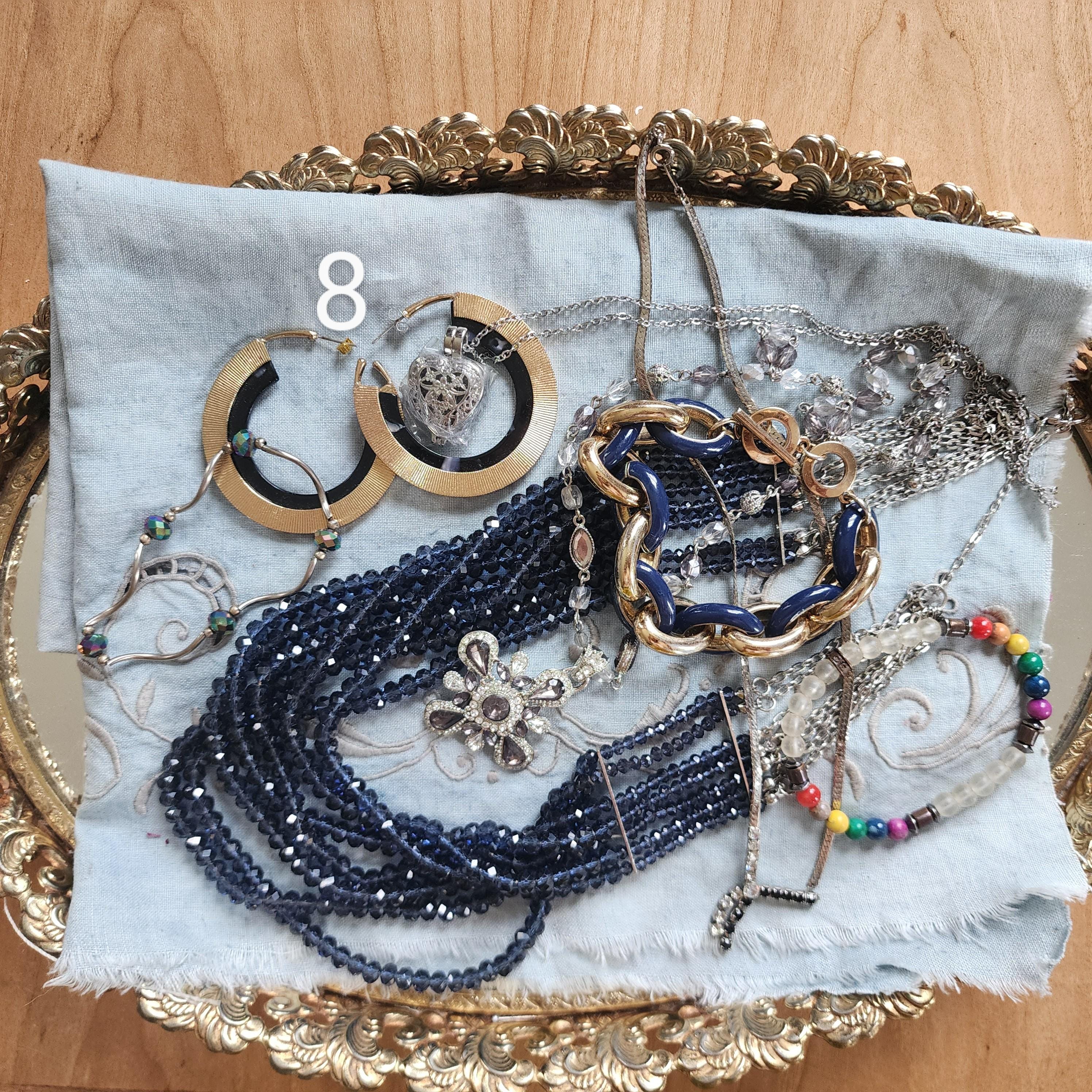 Vintage Used Costume Jewelery 8 Pieces. Pick Which One You