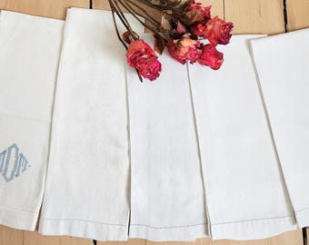 Vintage Linen towel 17 by 32 inches. Sold separately.