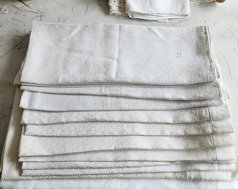 Vintage Franse linnen handdoek