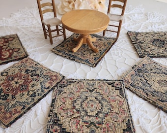 Vintage dollhouse carpet, dollhouse rug, pick a design