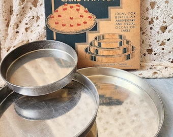 Vintage Edward Katchinger Pyramide Backform Set: 50er Jahre Backformen