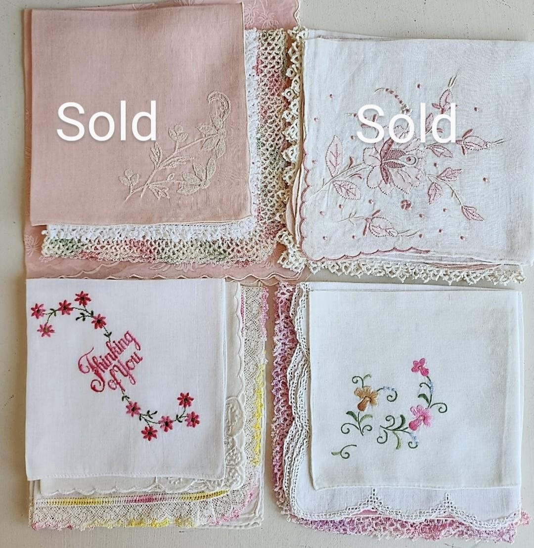 Annie Handkerchief, Pink/Navy Multi