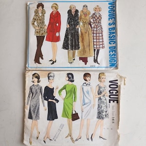 60s and 70s Vogue basic patterns. Choose which one