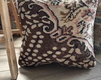 Flagstaff vintage Turkish rug pillow